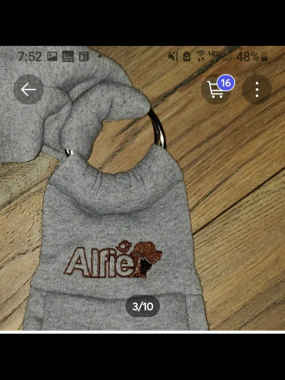 Alfie Soft Gray Sling Carrier for Small Pets
